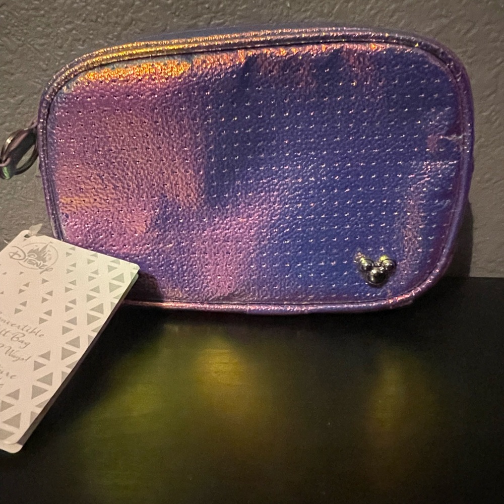 iridescent Disney Parks official pin display belt or crossbody bag
